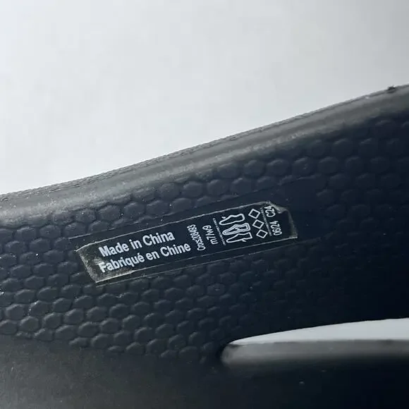 Crocs Mellow Recovery Clogs Black Comfort Slip On Work Shoes Mens 7 Womens 9 - Picture 9 of 12